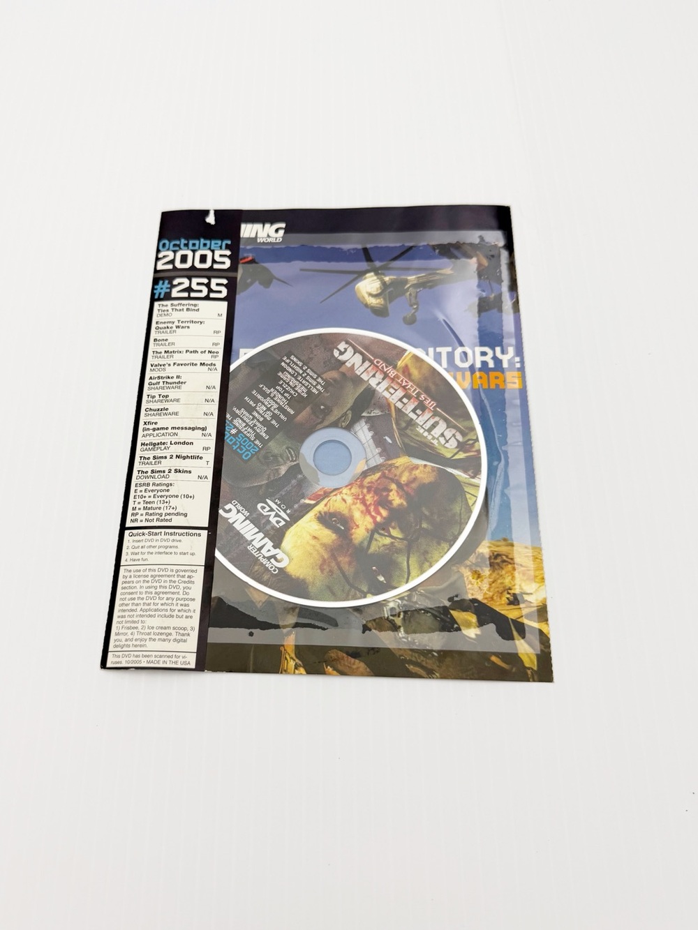Computer Gaming World The Suffering 2 October 2005 PC Game Demo Disc
